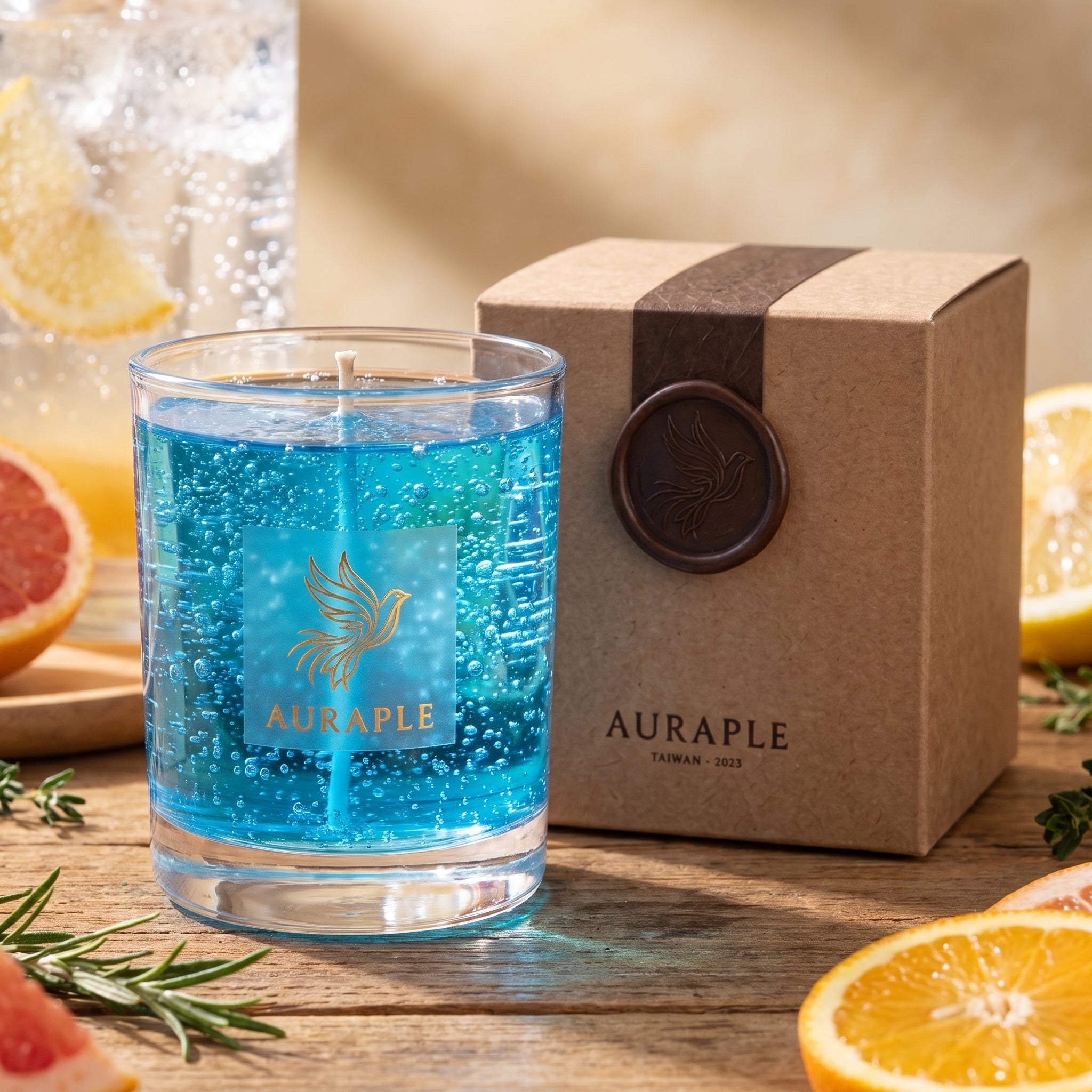AURAPLE 蘇打汽水 Cream Soda 漸層果凍手工香氛蠟燭