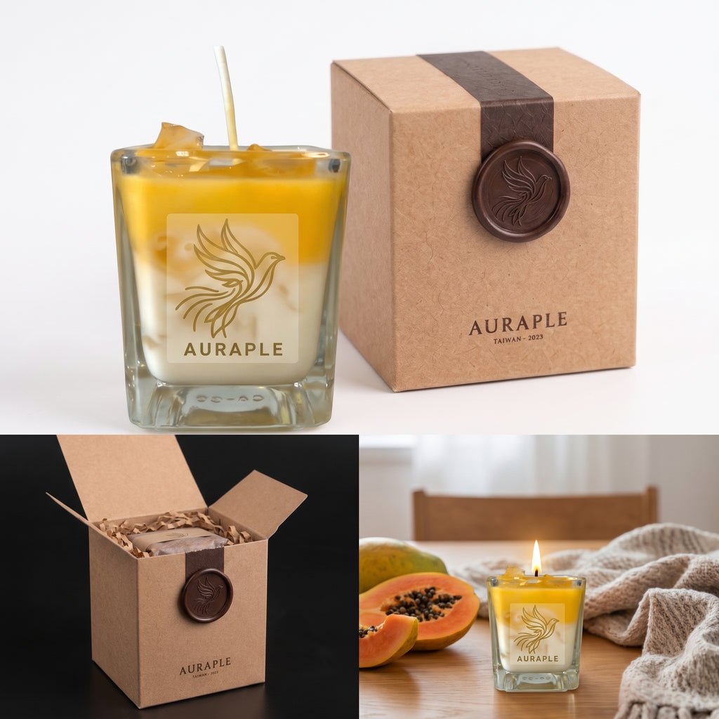 AURAPLE｜木瓜奶韻・大豆香氛蠟燭