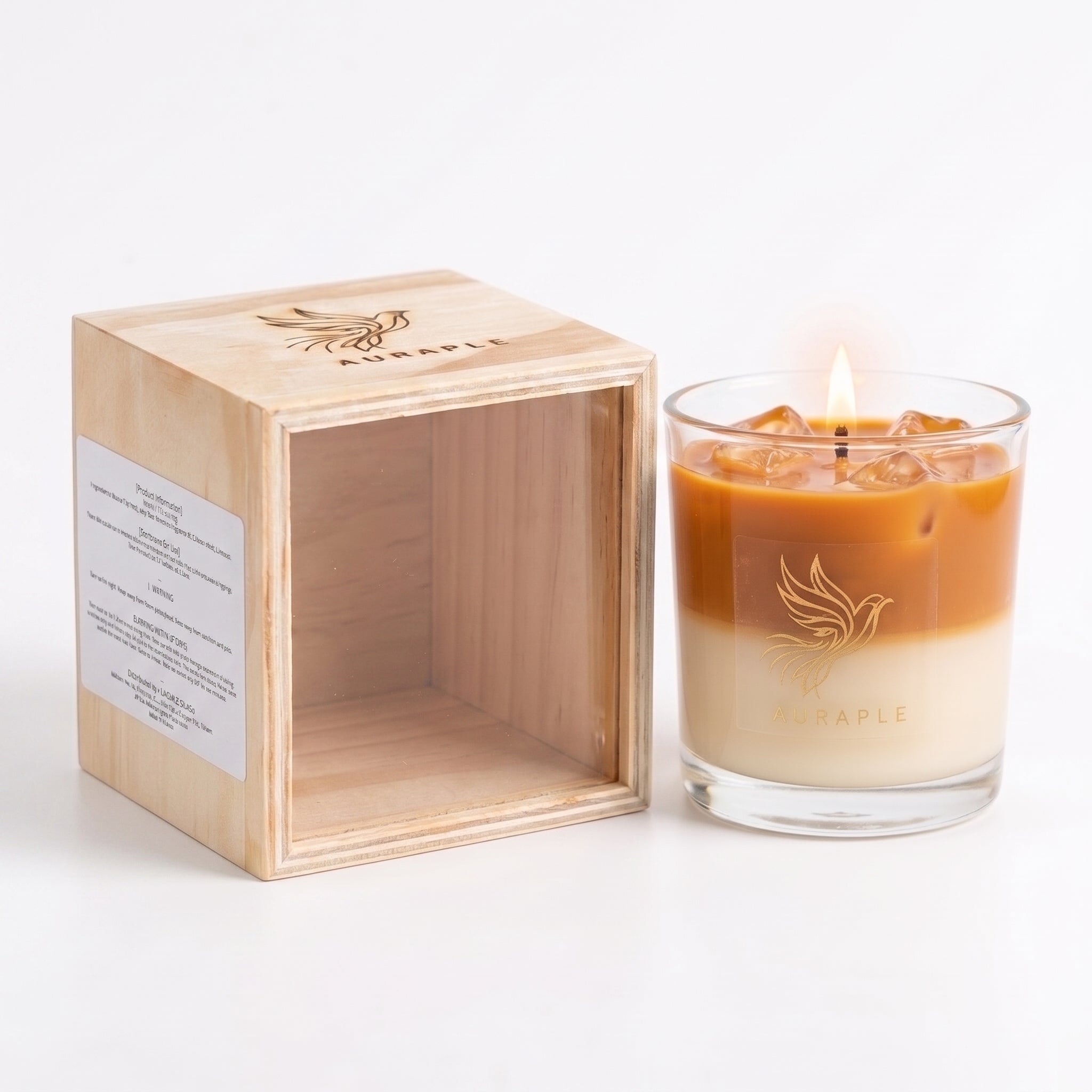 AURAPLE《泰式奶茶 Thai Milk Tea》工藝香氛蠟燭｜手工雙層大豆蠟 160g